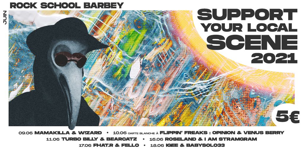 RS_Barbey's tweet photo. #ReportConcert #SYLS21
Les concerts Support Your Local Scene sont TOUS reportés au mois de juin dans un nouveau format !
Les billets achetés restent valables pour les nouvelles dates.
Infos et billetterie 👉 https://t.co/05yA3EYWK6 https://t.co/ctQ2kO0W4c