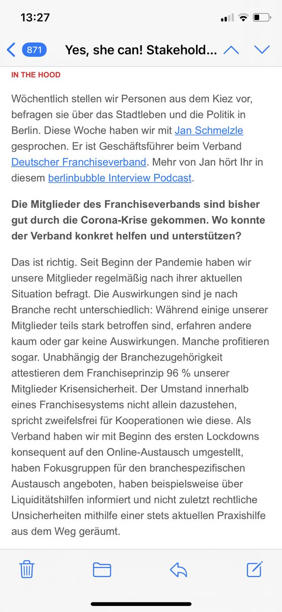 Yes, she can! Stakeholder Mapping, <a href="/JanSchmelzle/">Jan Schmelzle</a> und <a href="/Laphroaig/">Laphroaig Whisky</a> - im   #berlinbubble #newsletter geht es u .a. um Integration, Frauen in der Politik und #Hummus. Mit u.a. <a href="/anncathrin87/">Ann Cathrin Riedel</a> <a href="/christophploss/">Christoph Ploß</a> <a href="/GydeJ/">Gyde Jensen</a> @aminajxx <a href="/TerryReintke/">Terry Reintke</a> @DFVBerlin 

berlinbubble.de/berlinbubble-n…