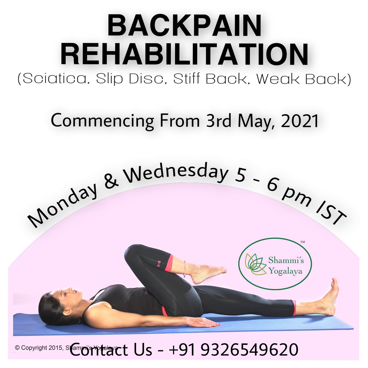 ShammisYogalaya's tweet photo. you need to be part of this Healing Session to have a strong backbone to live a pain-free and strong spine independent life.

#backpain #backpainrehab #physiotherapy #sportstherapy #sciatica #slipdisc #stiffback #tightback #weakback #shammisyogalaya #yogatherapy #yogaforbackpain https://t.co/C1arFElIzV