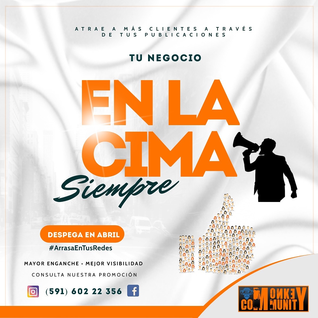 mkycommunity's tweet photo. Aumenta tu visibilidad con publicaciones creativas👌🏻.
🚀Comunícate con nosotros y consulta nuestros precios y promociones 👉60222356 https://t.co/AissUWMKZ2
#monkeycommunity #tunegocioenlacima #santacruzviral #Santacruzdelasierra https://t.co/LOmcO1dGGp