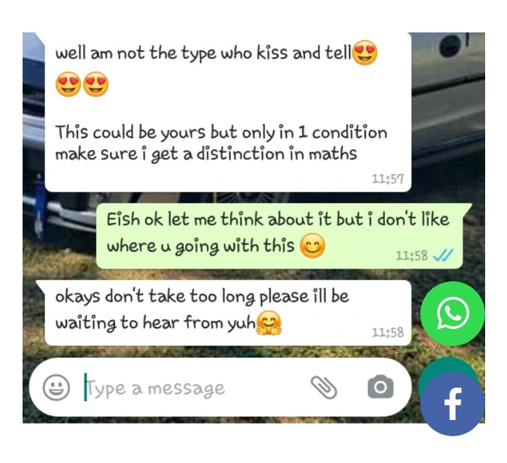sine_z45's tweet photo. Look at what some of the teenager girl said and sent her male teacher on WhatsApp 🙈#RIPLulu https://t.co/3Uq5T2gpEk