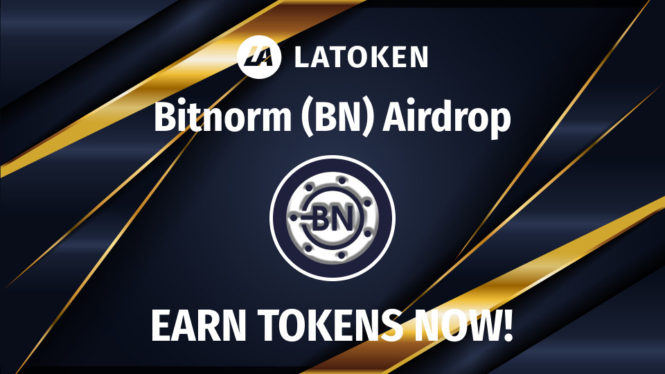 Latoken_cex's tweet photo. 325000 BN tokens worth 130000 $USDT are to be earned in the @BitNorm airdrop on #LATOKEN! 💰

Get your share now!
➡️ https://t.co/XRVihDO8fR https://t.co/7H94ouQQcD