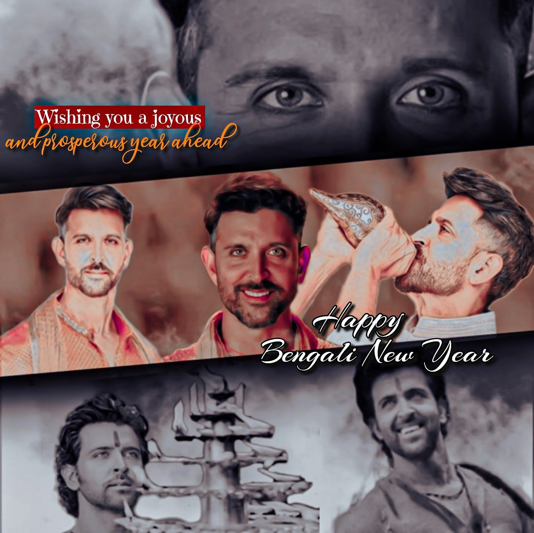 Subho Noboborsho to everyone❤️❤️ May you have a joyous and prosperous year ahead🌟🌟 @iHrithik
@HrithikRules
#HrithikRoshan #শুভনববর্ষ #HappyBengaliNewYear 
🌸🌸🌸🌸
 শুভ নববর্ষ
🌸🌸🌸🌸