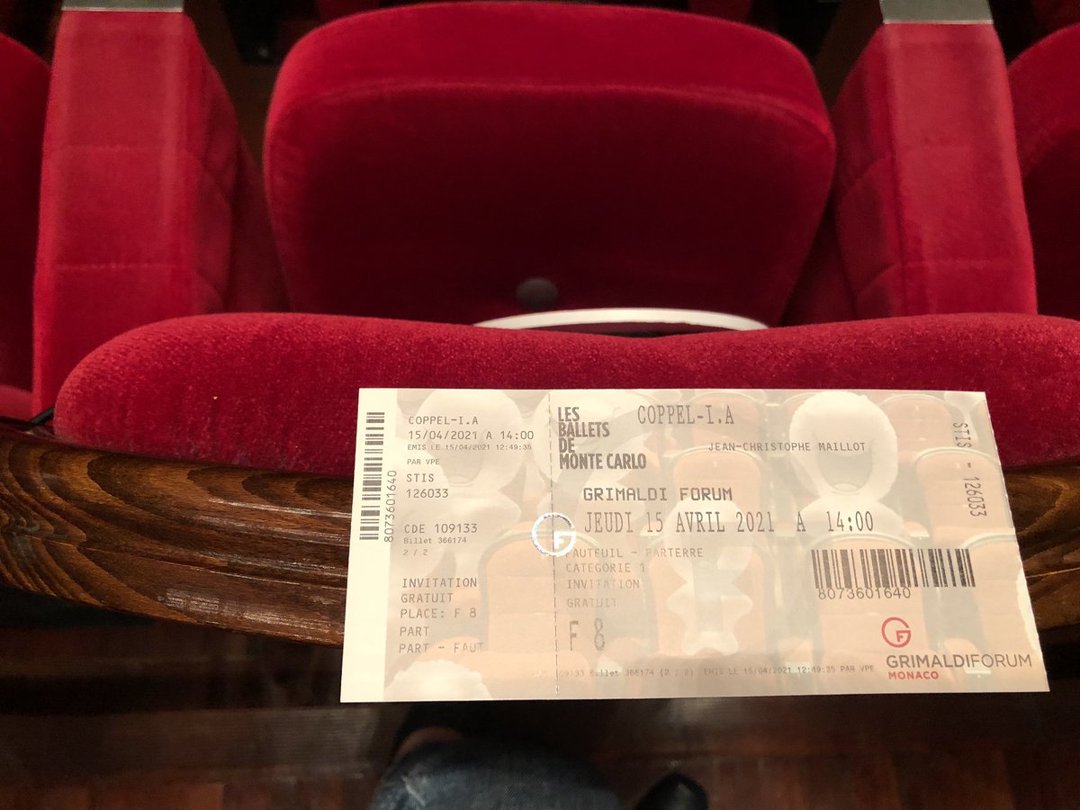 terry_stisi's tweet photo. #Copelia au Grimaldi Forum de #Monaco ! La vie culturelle à Monaco continue... Bel après-midi en perspective ! Une bulle de bonheur dans ce contexte éprouvant !#picoftheday https://t.co/TgvhxjkQOp