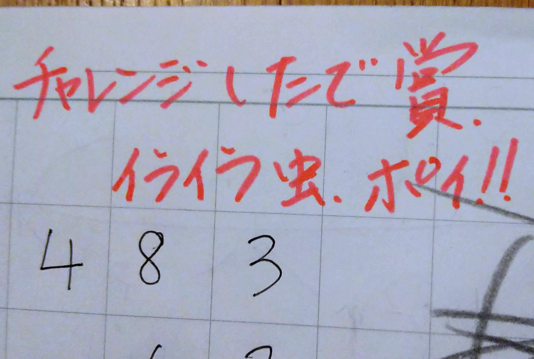 癇癪を起してぐちゃぐちゃにした宿題を出したけど？先生のコメントがいい！