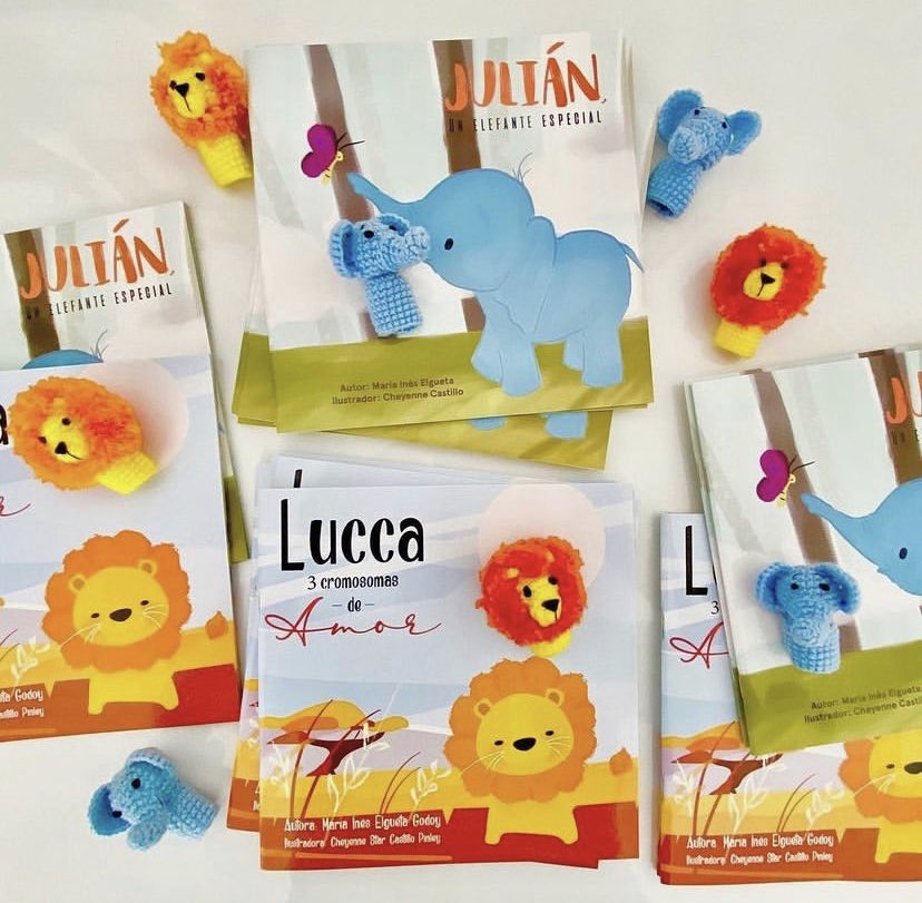 #Lucca3cromosomasdeamor 🧬🦁 #Juliánunelefanteespecial 🧩🐘
Libros inclusivos que ayudarán a los niños a comprender a las personas con autismo y con síndrome de down.  El 100% de las ventas son a beneficio de <a href="/mindsupgt/">Minds-Up®</a>