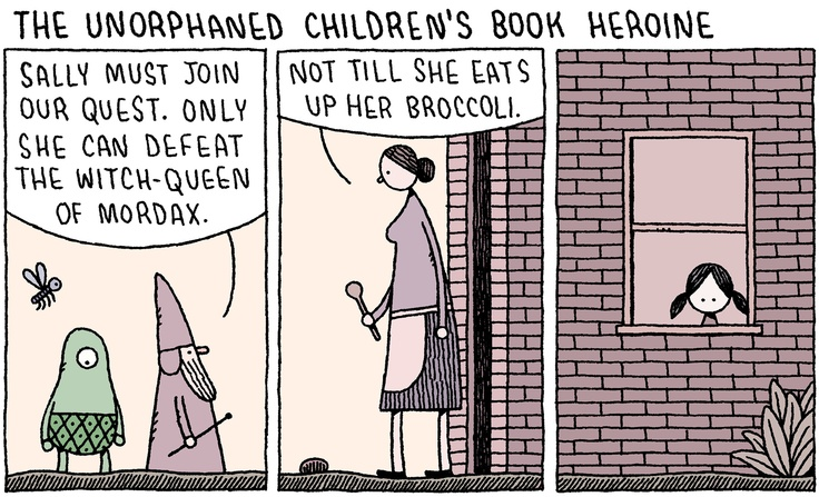FullhurstEng's tweet photo. A cartoon for one of my year 7 students who asked 'why aren't Polly's parents wondering where is? they aren't very good parents! " as we read The Magician's Nephew in class. https://t.co/55Y8Xyr6NP