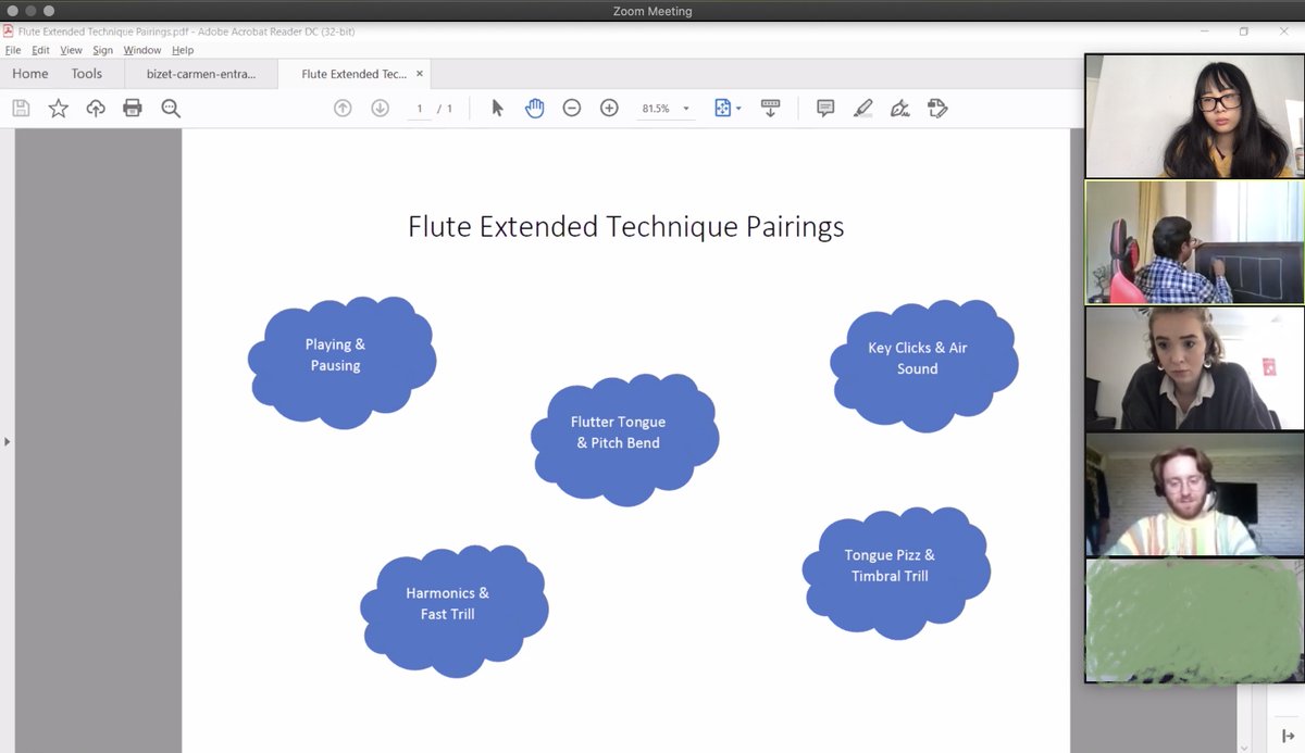 <a href="/ajethmusic/">Arjun Jethwa</a> playing some excerpts of flute pieces and introducing our students to extended flute techniques and aleatoric writing ✨ He also got them to do some physical activities, which they quite enjoyed!