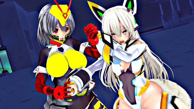 ワシにはかっこいい戦闘シーンを撮る技量がない… #COM3D2 #カスメ変身ヒロイン部 