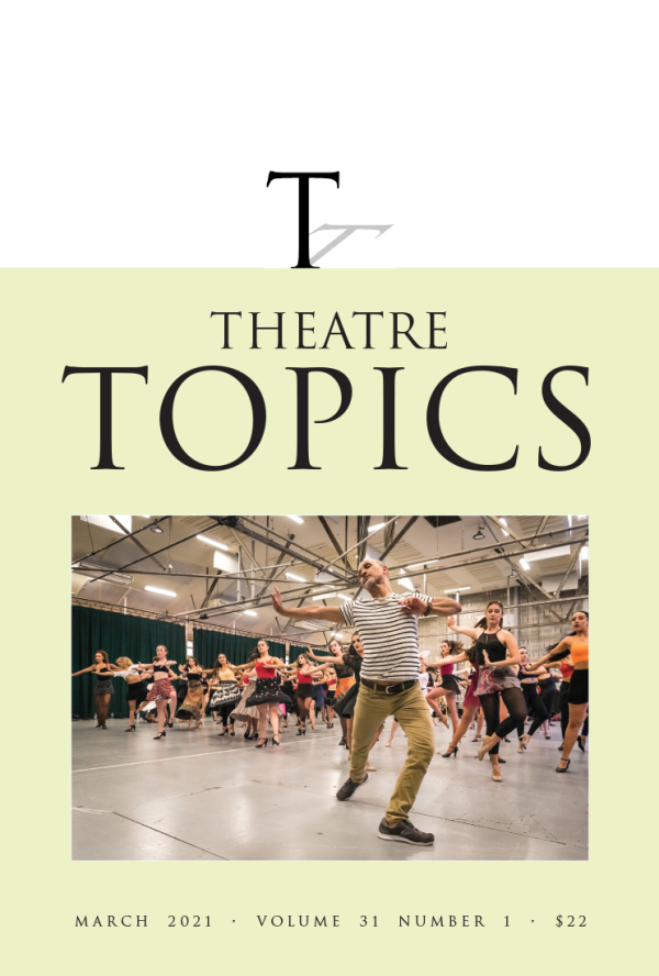 In the latest issue of <a href="/TheatreTopics/">Theatre Topics</a>, @JulioAgustinNYC looks at the contributions of Latinx choreographers, and the ways Broadway continues to center whiteness in "Latin" dance styles: bit.ly/3uTh4dT