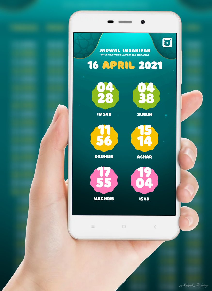 Jadwal imsakiyah 16 April 2021
Selamat menjalankan ibadah puasa
Semoga tetap lancar sebulan full, amin!.