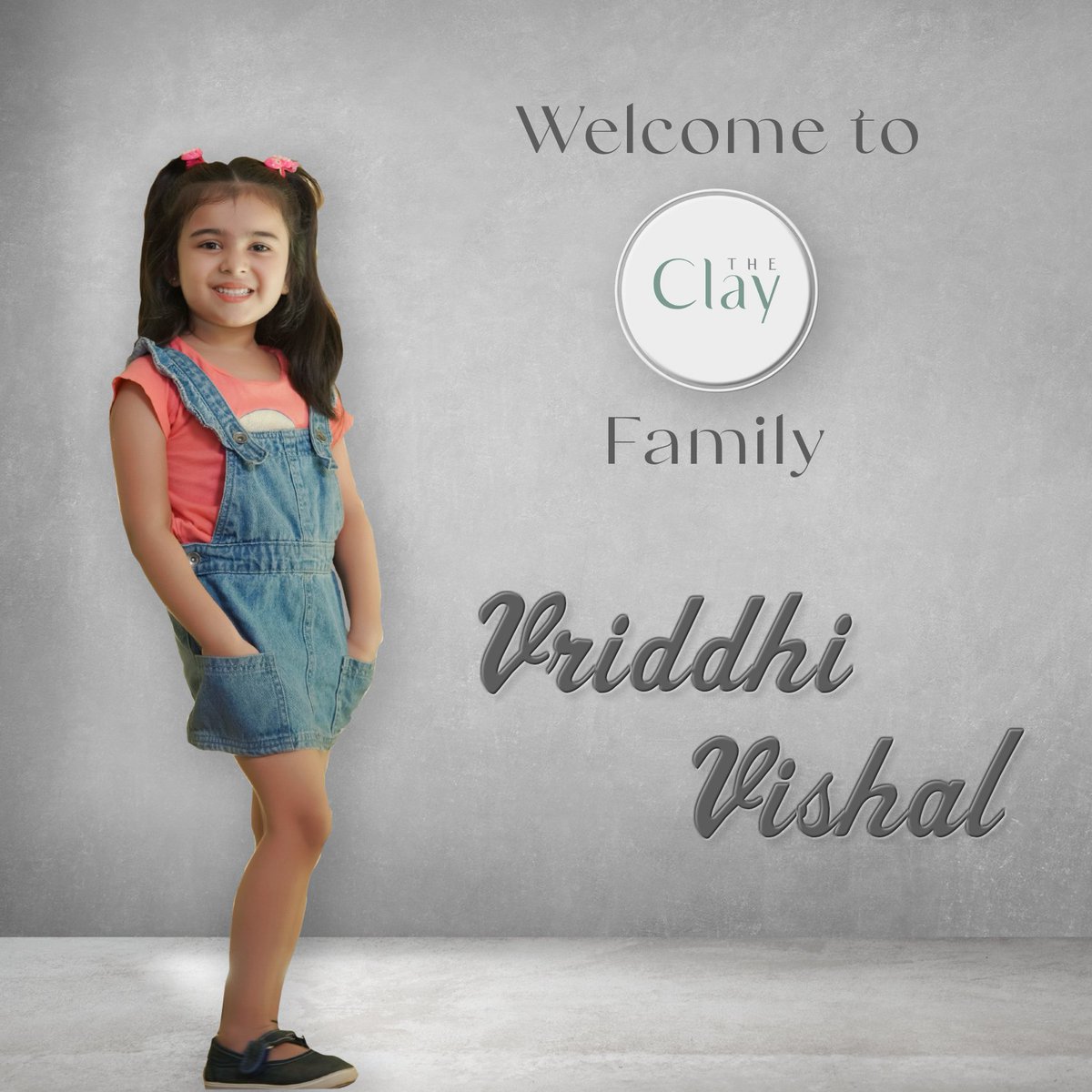 We are Happy To Welcome the trending Kid @VriddhiVishal to our @theclay19 Family #vriddhivishal #trend #vaathicoming #brandpromotions #movies #alluarjun #thalapathy