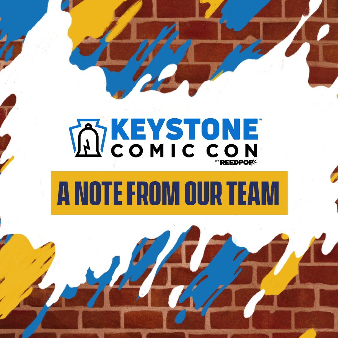 KeystoneComiCon's tweet image. To our Keystone Comic Con community 💙 Please read this letter from our Event Director: bit.ly/3mPqowt