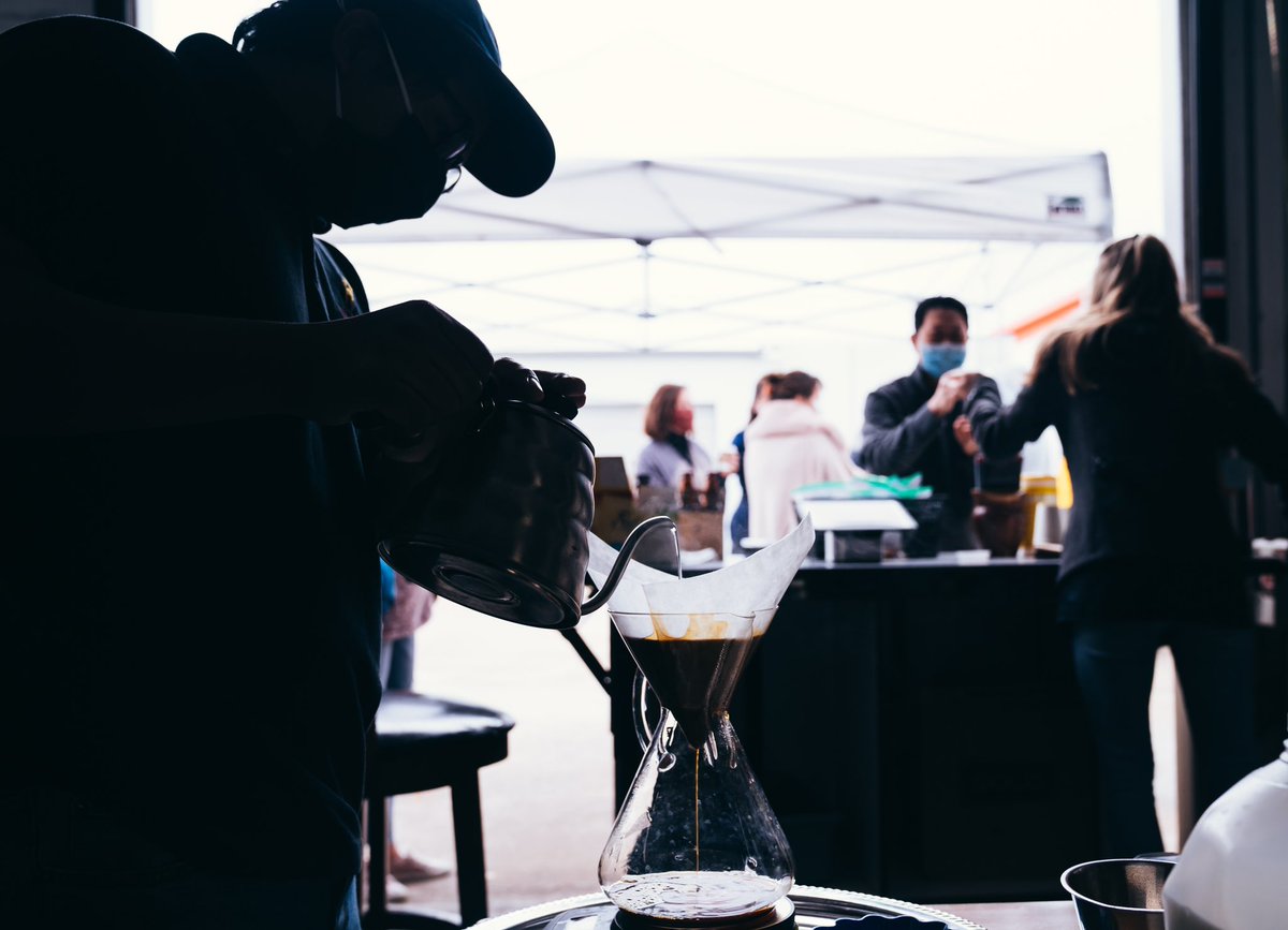 Coffee Pop Up tomorrow. 8:30AM-10:30AM here at our Warehouse. Bring your friends and family, pick up some freshly roasted coffee, and select a beverage from our menu of lattes, cappuccinos, Americanos, freshly brewed drip coffee, and cold brew!