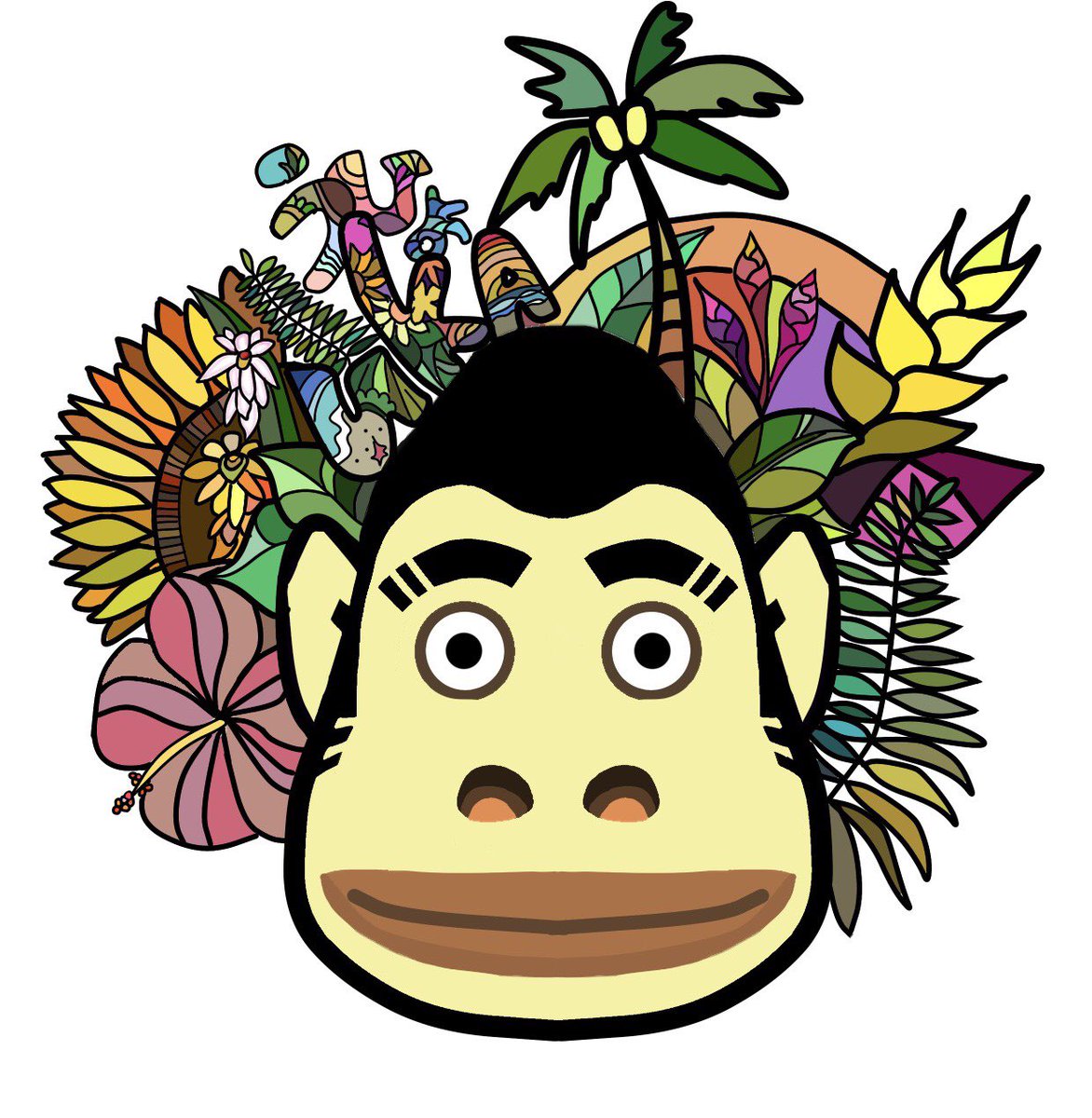 𝗮𝘆𝘂𝗺𝗶 あおちすごっ たもつのイラストかわいいのと後ろの背景の南国感もかわいいね 𝗮𝘆𝘂𝗺𝗶 あおちすごっ たもつのイラストかわいいのと後ろの背景の南国感もかわいいね