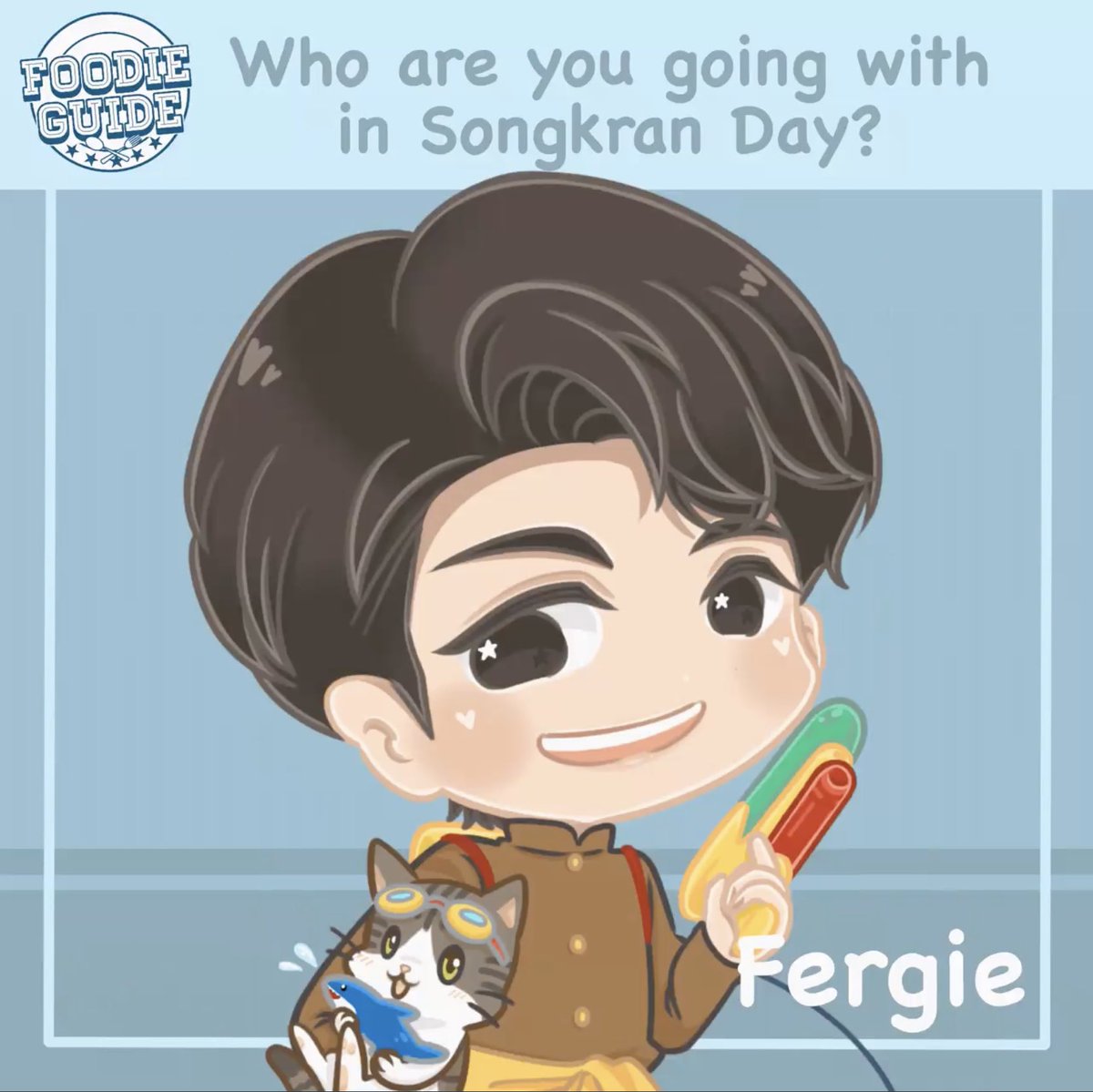 fergielicious93's tweet photo. ไปกับพี่เฟอร์กี้ค่าาาาาา

#เฟอร์กี้ไม่ใช่เฟอร์บี้ #FoodieGuideTH
#HappySongKranDay2021 https://t.co/rsEJwmMEJF