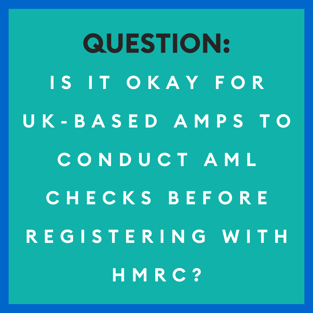 artaml_'s tweet photo. While there are still several weeks until the deadline to register with HMRC, #AMPs conducting transactions that bring you within scope of the ML Regulations should already be carrying out #AML checks. Expand the images to discover your legal obligations as UK AMPs. #AMLFAQ https://t.co/py0BkOvJHD
