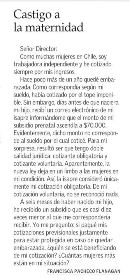 Frpacheco's tweet image. Que dice de esto la @SUSESOChile ? O mi Isapre, @IsapreConsalud ? Carta en @ElMercurio_cl