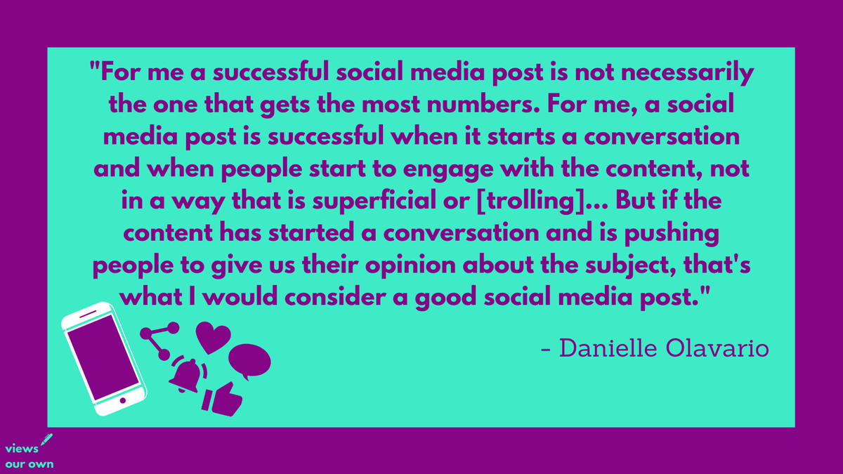 ViewsOurOwn's tweet image. Ever thought about going into social media? Or looking to boost the social media presence of your publication or any other projects?📱

@_d_olavario gave us some great insights and advice in last week's episode - check it out now! 🎧

linktr.ee/viewsourown