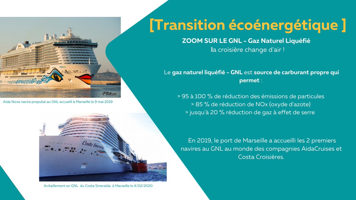 MPCruiseClubOff's tweet photo. [Transition écoénergétique : Zoom sur le Gaz Naturel Liquéfié]
Les compagnies de croisière se tournent vers le gaz naturel liquéfié - GNL, un carburant plus propre. Pour en savoir plus, rdv sur @artefr 👉 https://t.co/FteYkROmbH 
@aida_de @costacroisieres 
 #portvert #marseille https://t.co/ZIfOMXszaA