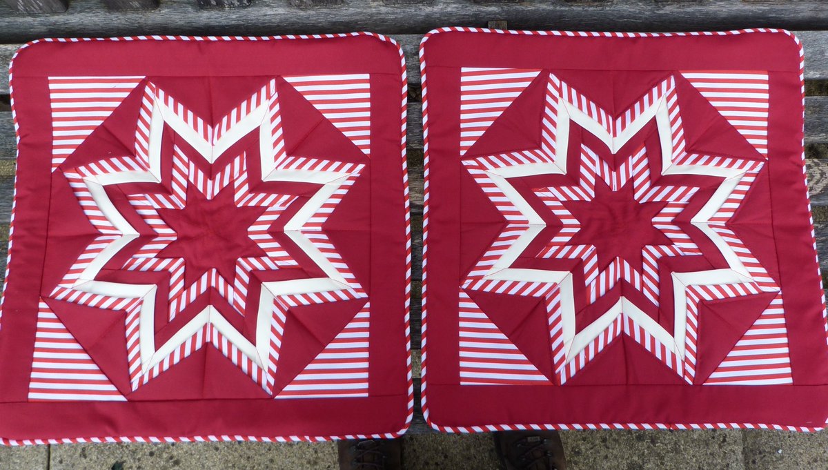 MillSkill's tweet image. Pair of Handcrafted Padded Star Patchwork Cushion Covers thenorthdaleshop.org/products/handc…