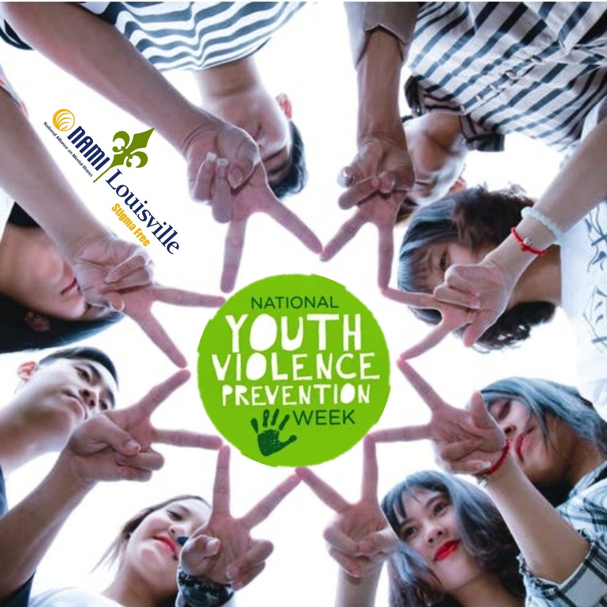 Tag us (@namilouisville) in your Peace Sign Selfies to show you choose  #PeaceOverViolence for National Youth Violence Prevention Week!

@safehealthylou @namiyouthlouisville @projecttechdrive & @sandyhookpromise @sandyhook @NATIONALSAVE

#NYVPW #LouYVPW #OSHN #Takeover #SHPYAB