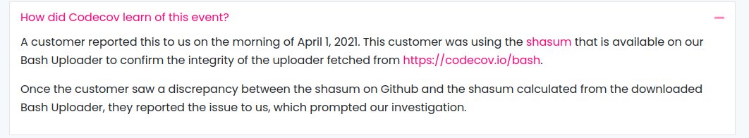 owainkenway's tweet image. AMAZING HOLY SHIT

I&apos;ll never feel paranoid for our build system checksumming everything it downloads ever again. #codecov