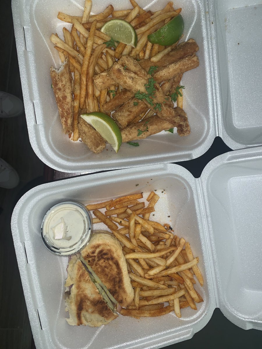 food thread - Mahi mahi s/ Cuban + Fries