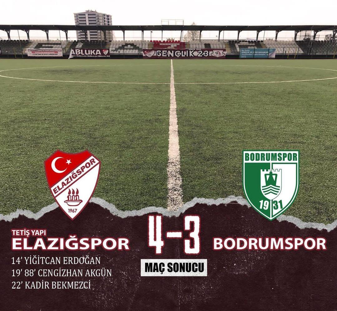 Elaz1967's tweet photo. Tek Bodrumspor"u yenmediniz birazda kanser ettiniz bizi ama olsun sonuna kadar savaş TARAFTAR HEP ARKANDA ❤🇱🇻
ELAZIĞSPOR: 4 
BODRUMSPOR: 3 https://t.co/X1f6xRPOXS