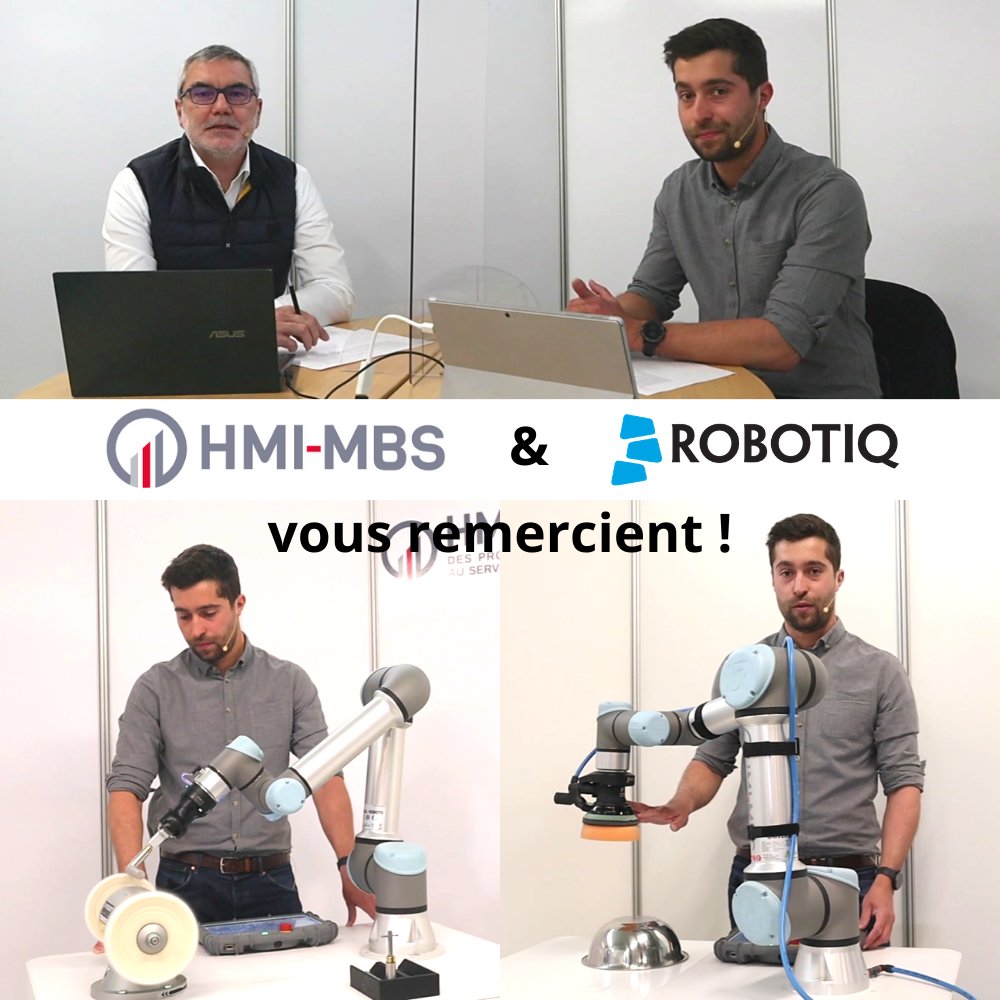 hmi_mbs's tweet image. Ce matin, Nicolas Bouhet et Nicolas David de #Robotiq ont animé le #webinar autour du #poncage et #polissage avec les cobots #UniversalRobots. 🤖

Merci à tous les participants, ce fut un plaisir d&apos;échanger avec vous ! 😉 Demandez-nous le replay ! ⏯

@UR_France @Robotiq_Inc