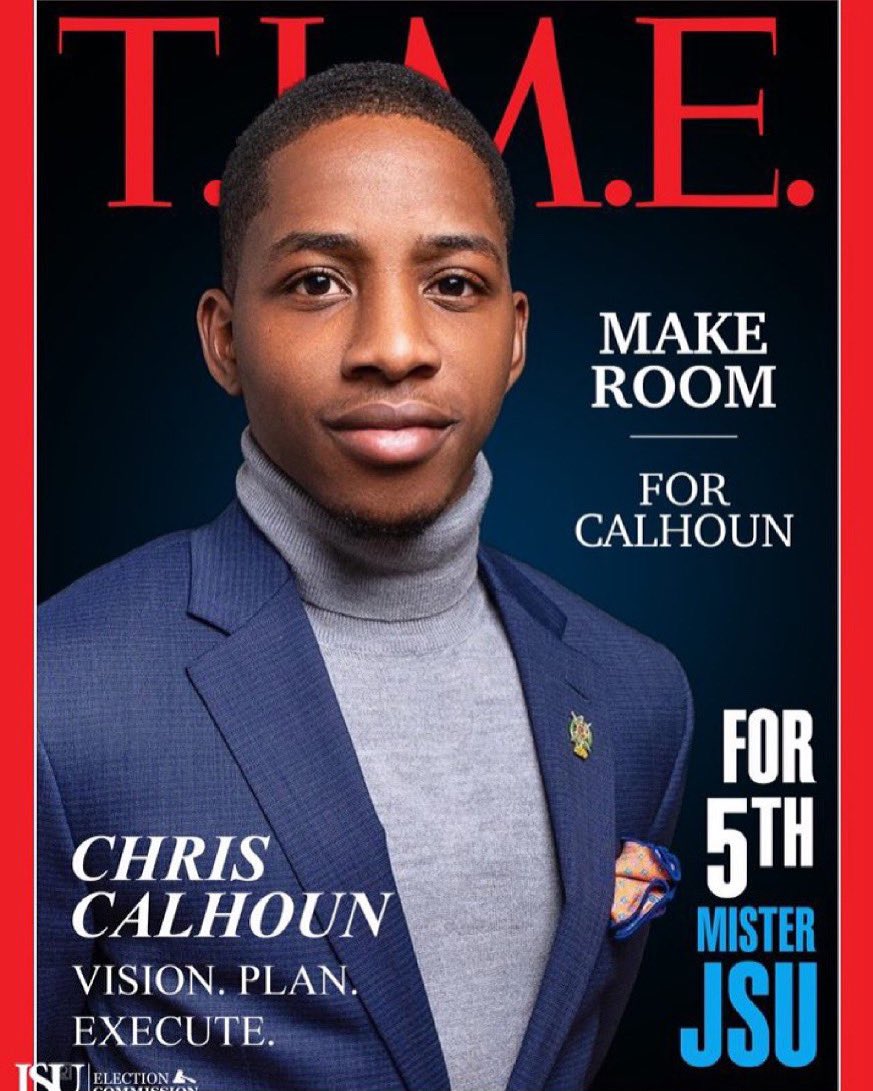 Shannon_FlyGuy's tweet photo. Greetings my fellow Tigers!
I am Christopher Calhoun Jr., A Junior Therapeutic Recreation major, from Chicago, Illinois and I am vying to be Thee 5th Mister Jackson State University. 👑
#MakeRoom4Calhoun
@JSUSGA
#DontGetDisqualified21
#THEEEliteEC
#THEELive75
#THEEElections https://t.co/bbF68LbeXA