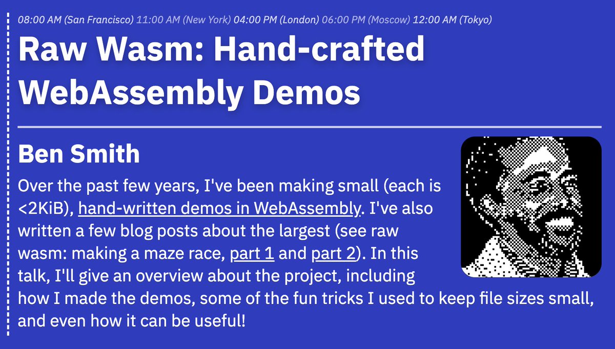 WebAssembly Summit tweet media