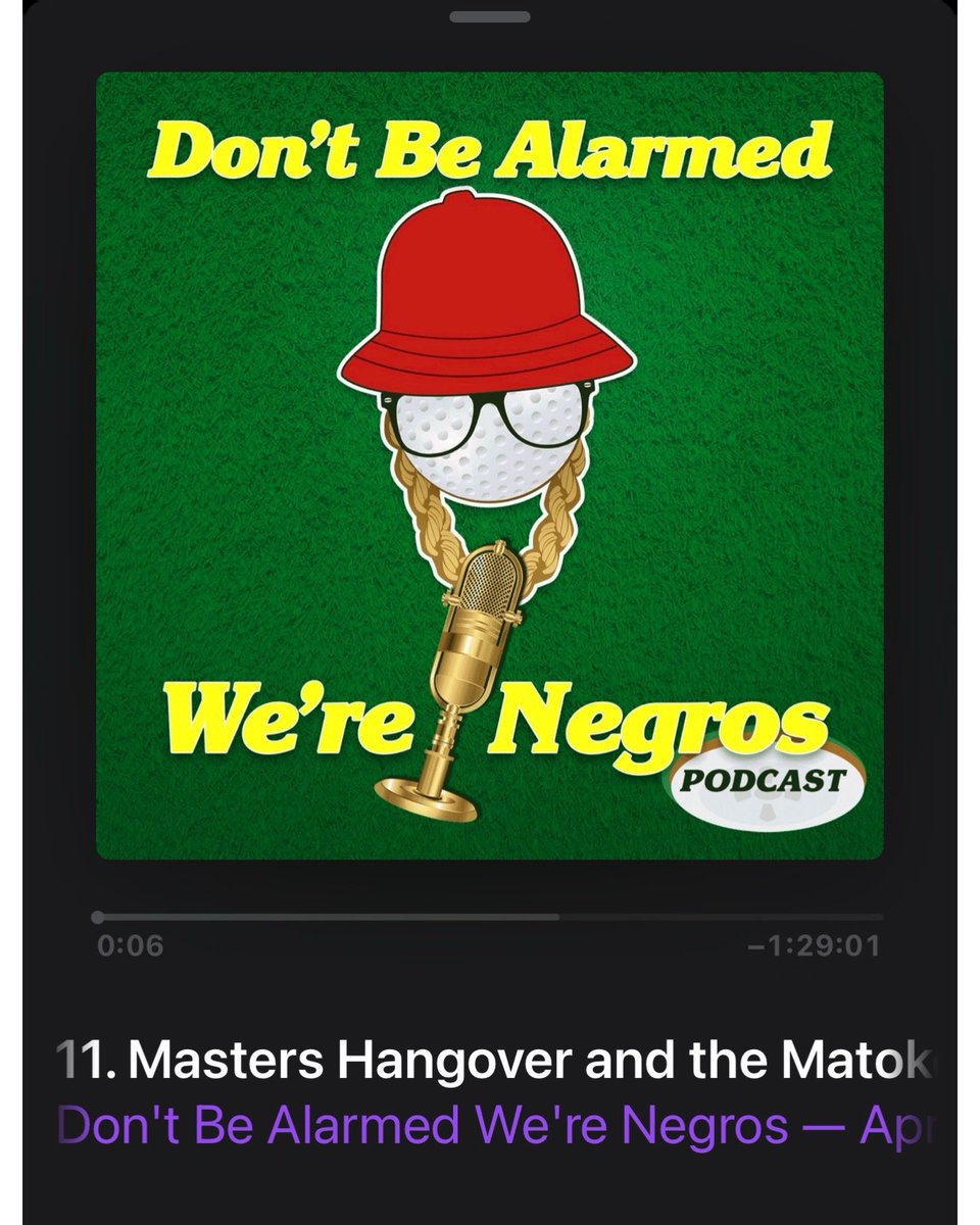 werenegros's tweet photo. Masters Hangover????  Episode 11 out Now!!
Listen to episode here: https://t.co/SA9qL44YLy

Download on Apple, Spotify, Google Podcasts, Stitcher, Amazon Music, Deezer.

#golf #golfer #themasters #podcast #golfpodcast https://t.co/qG9271kdKB