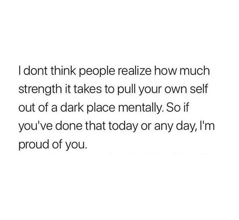 Lots of love to everyone who is brave enough to pull themselves from the darkness ❤️.. #MentalHealthMatters