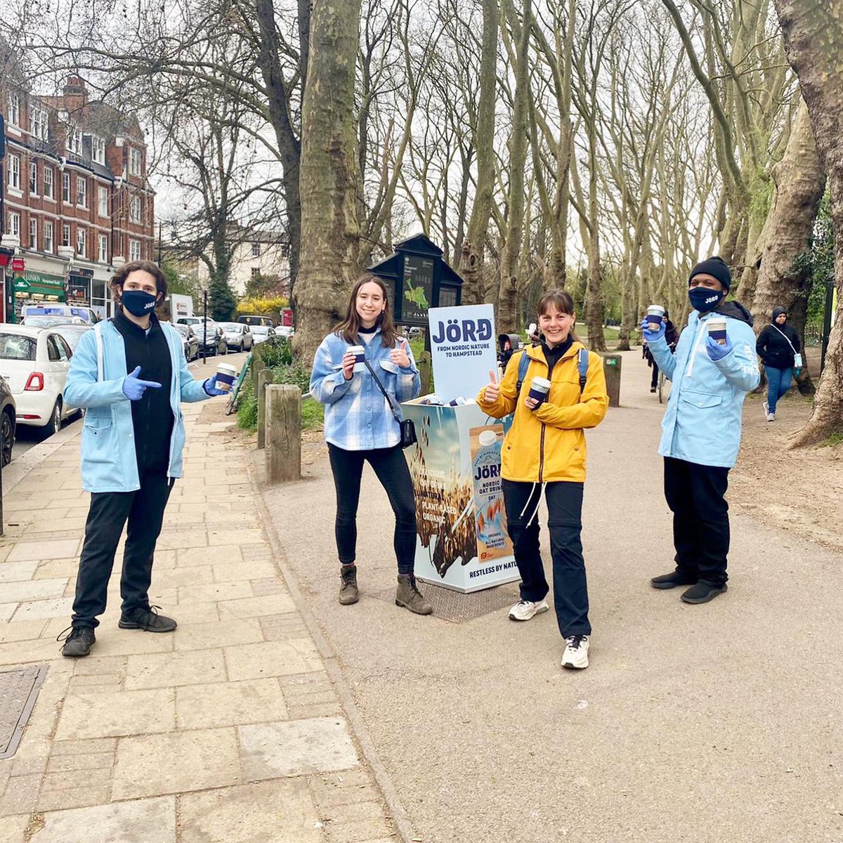 And just like that WE ARE BACK IN ACTION! 🙌🏼🙌🏼
Super excited to be working with Jord promoting their 3 tasty Oat Drinks -come and find our team in Hampstead Heath today &amp; in other London locations for the rest of the week! 
Fri-Borough Market
Sat-Battersea Park
Sun-Victoria Park