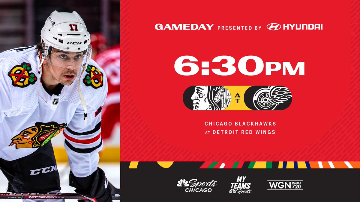 NHLBlackhawks's tweet photo. 🚨Motor City Matchup🚨

Which Blackhawk do you think will light the lamp first tonight?

@Hyundai | @NBCSChicago | @WGNRadio https://t.co/uOCIhwIUBp