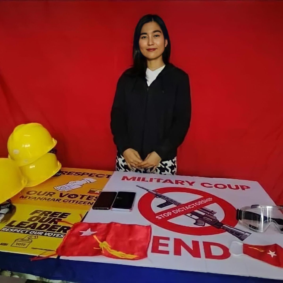 I am very lucky to know many brave women though out this period. Women can be strongest in the time of defiance. Singer Po Po still doesn’t fail to smile even in detention. Ain’t no revolution successful without women. #WhatsHappeningInMyanmar