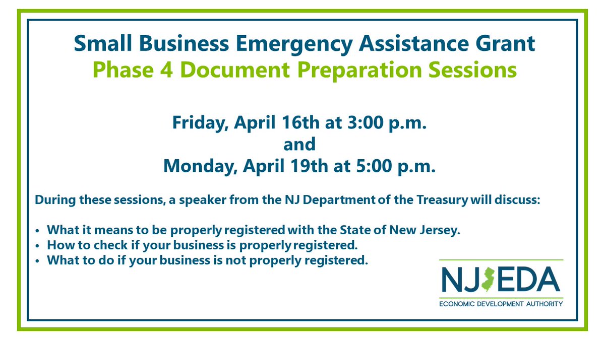 New Jersey EDA tweet media
