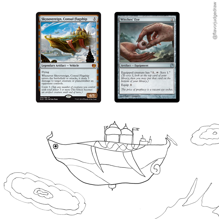 MTG flavor judge drawings on Twitter: