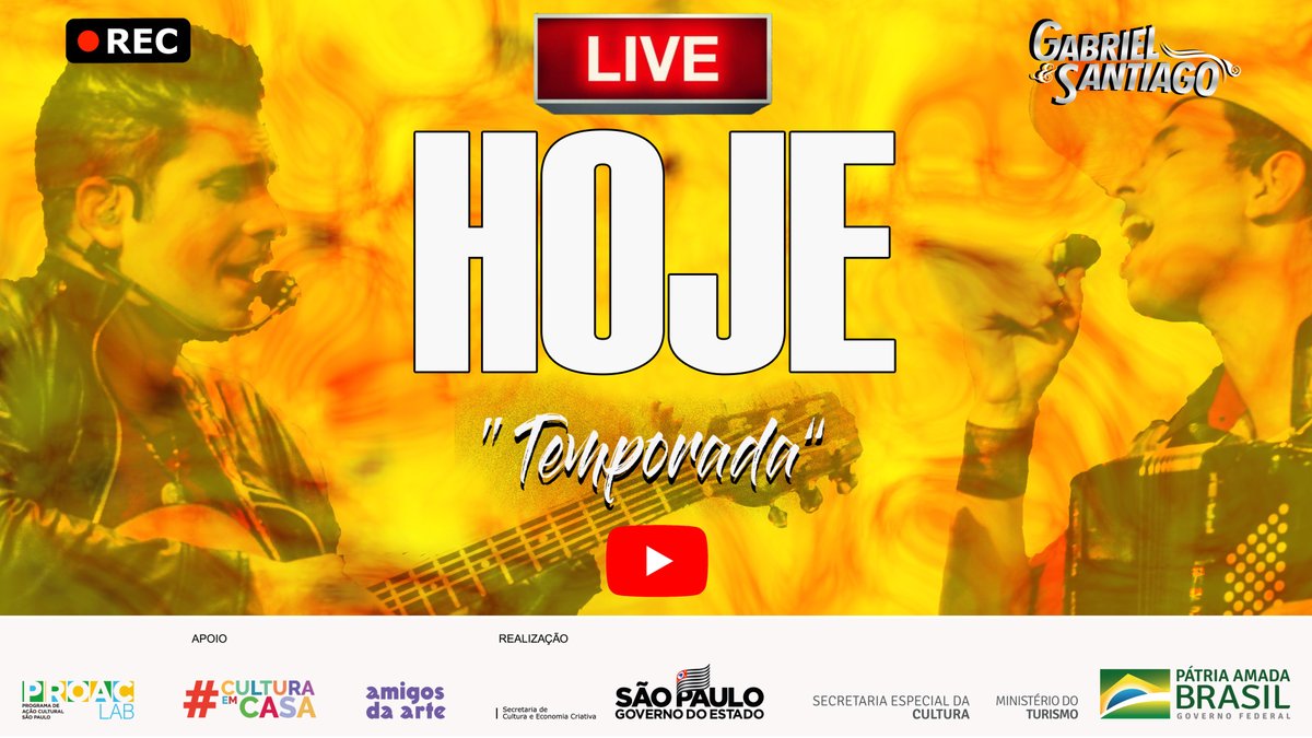 GeS_Oficial's tweet photo. Aiai,hoje às 18h Começa a #temporadages no #youtube  um time pesado galera!! vocês são os nossos convidados especiais, pra esse final de tarde  inesquecível. Só as moda da dupla pra galera curtir.Vem com agente!! #TOPSHOW #liveshow
Segue o link da live 👉https://t.co/nVT9JqTuQW https://t.co/Ec6EXKPitX