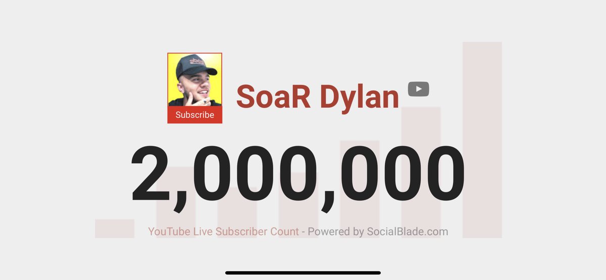 SoaRDylan's tweet image. I’m speechless... I never would’ve thought when I first started uploading YouTube videos 10 years ago that I’d see a number this big. Thank you to every single person who made this possible, it means the world to me! ❤️
