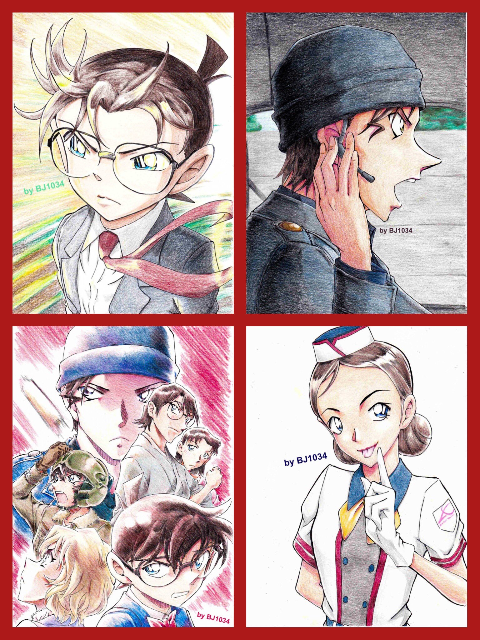 BJ1034🐳色鉛筆でコナンイラスト描いてます on X: BJ1034🐳色鉛筆でコナンイラスト描いてます on X: