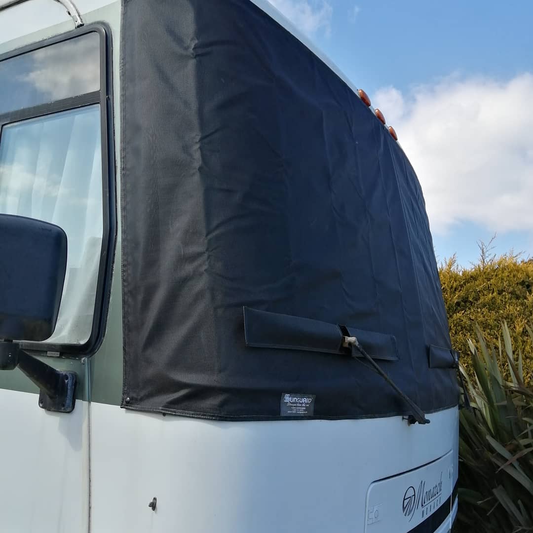 AndMotorhome's tweet photo. We've fitted the sunguard windshield covers it's amazing https://t.co/RYlgNLVBU3