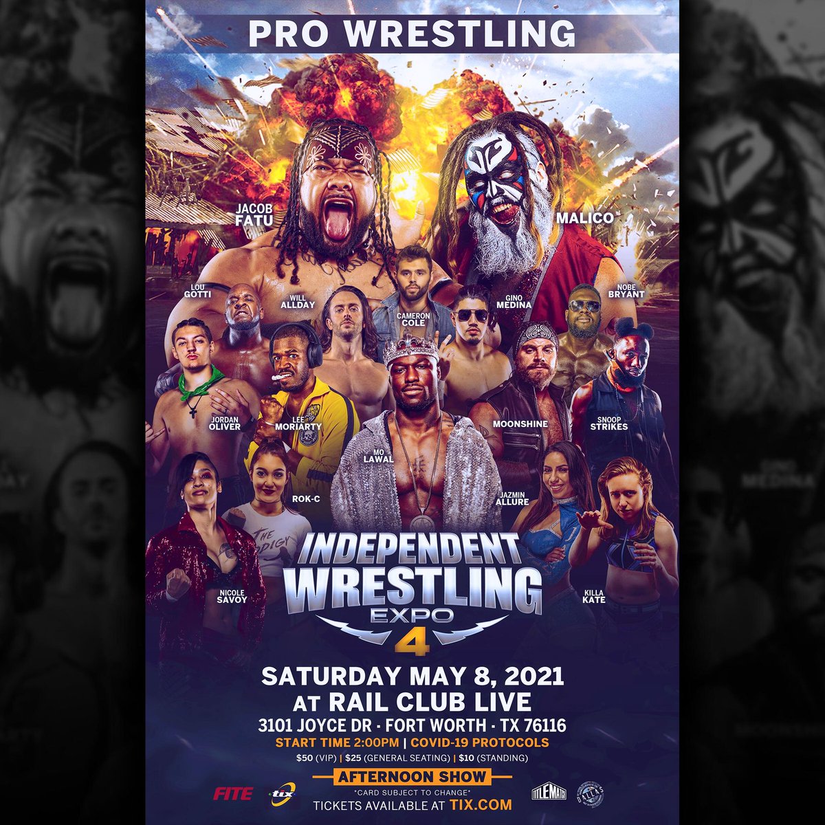 DamonSmith34's tweet photo. Independent Wrestling Expo adds some attitude as @IsaiahBroner makes his Expo debut May 8th at the Rail Club. If you want to get face to face with this beast join us live if not catch us on @FiteTV. Tickets available now at https://t.co/BPzp1TVlWx https://t.co/NH3TodM1tc