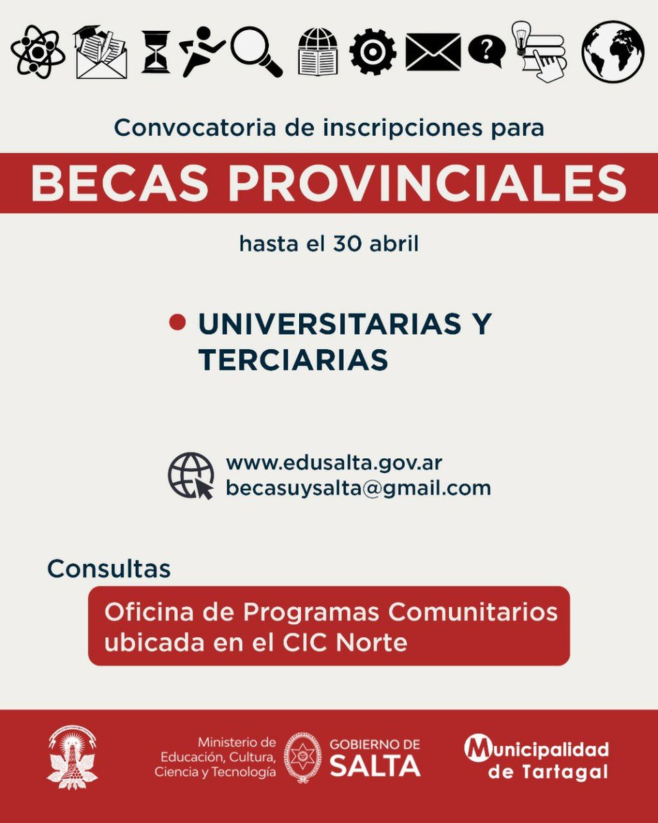 mediosinformado's tweet image. Al Aire! Dahiana Picardi (#ProgramasComunitarios @mtartagal) Continúa lConvocatoria a Inscripción de #BecasProvinciales. Hasta el día 30 de Abril. Consultas en CIC Norte #Tartagal - con @anghelargentino @Alejand62073916 fmchañar.com.ar #TartagalSalta