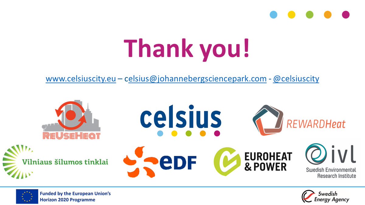 celsiuscity's tweet photo. 🙈 did you miss today's #CelsiusTalk on #StakeholderEngagement with @ReUseHeat, #REWARDHeat projects and the #Vilnius #DistrictHeating company?
😅Do not worry! the recording and presentation slides are now available on: https://t.co/SiwkaUwBwP 👍 https://t.co/fbzlSeSxRK
