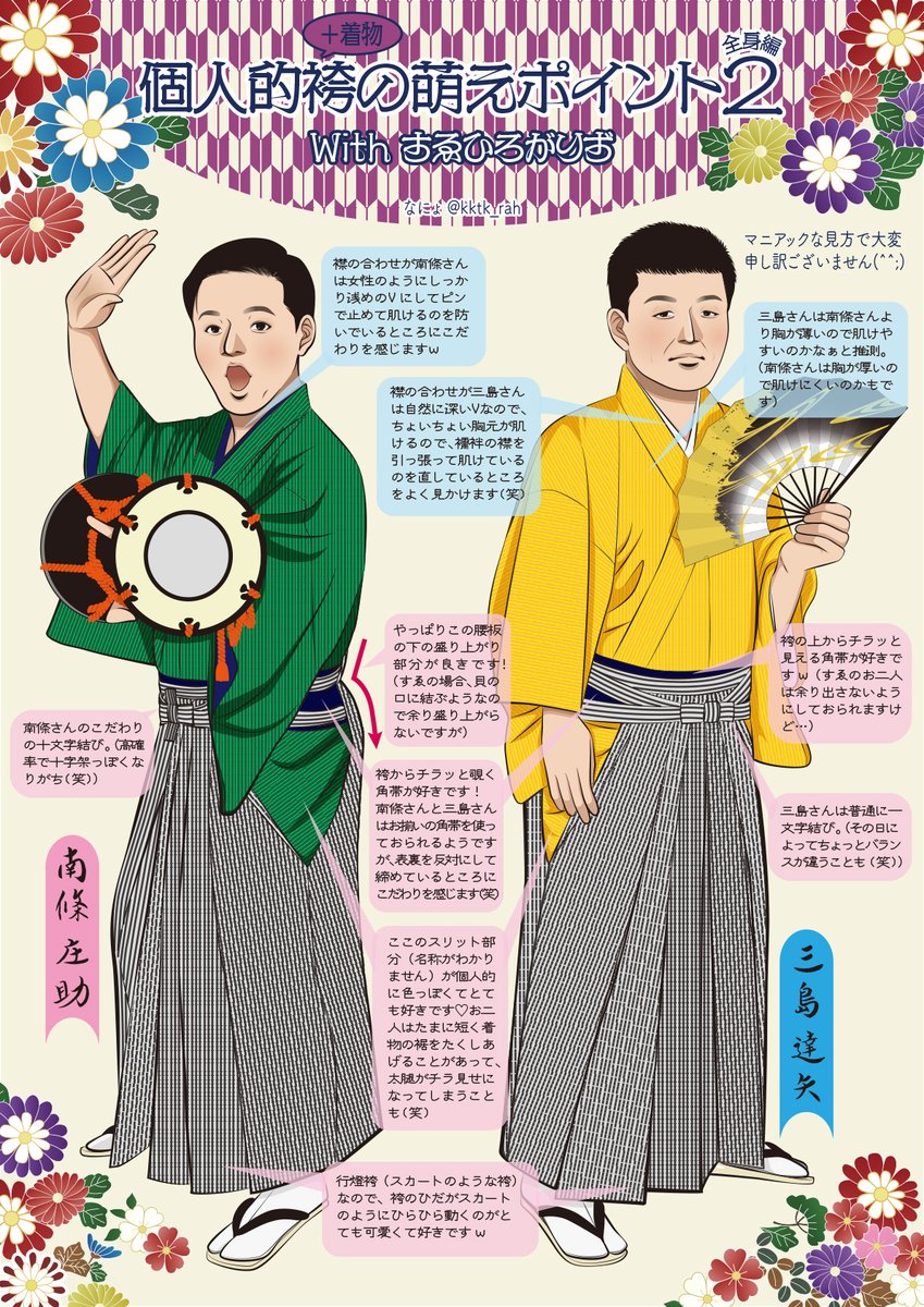 #このタグを見た人は推しの初描きと現在の絵を載せる

左:初描き 右:比較的最近の絵

初描きは描き慣れていないのでやたら若かった三殿が分かりやすく激変(笑)。南殿はなかなか上手くならない…?めげずに描き続けます? 