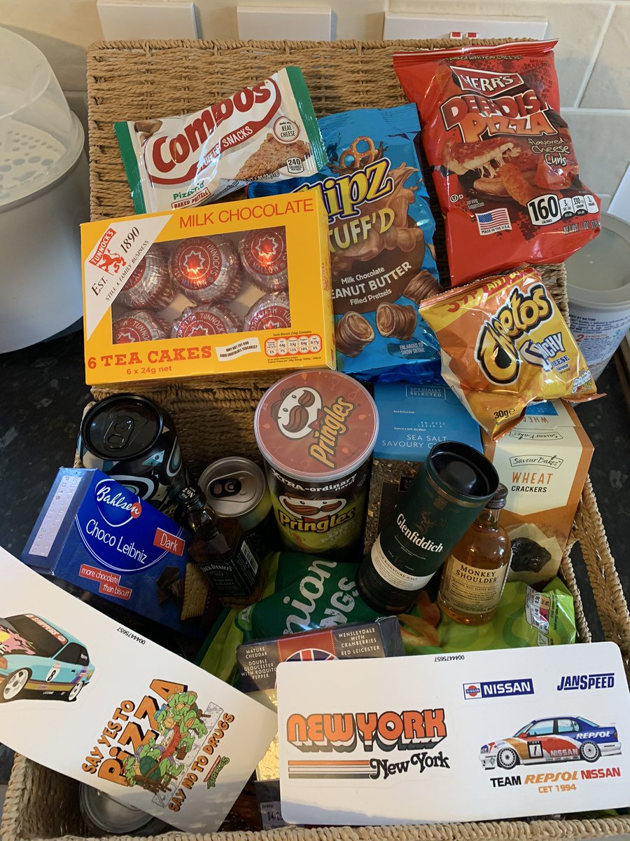 Hatward's tweet photo. Kim got me this amazing hamper to celebrate the new job. I start Monday and I’m pretty confident I can demolish it all before then 😂🥰 https://t.co/ksK8pvIyIS