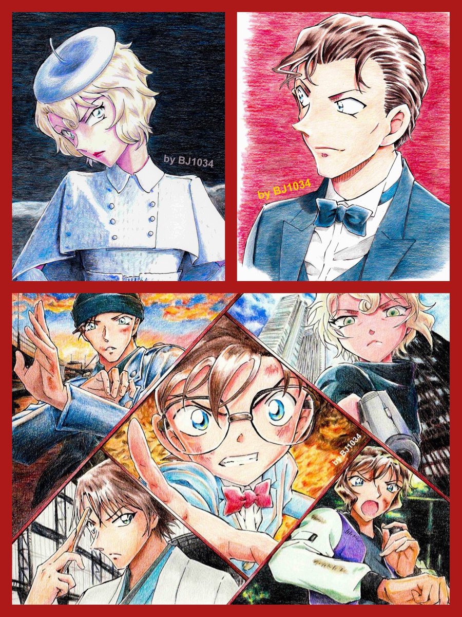 Bj1034 いよいよ公開 記念に映画に向けて描いたイラスト集 その5 名探偵コナン 緋色の弾丸 色鉛筆イラスト 赤井秀一 江戸川コナン 世良真純 羽田秀吉 メアリー世良 永遠の不在証明 Bj1034 いよいよ公開 記念に映画に向けて描いたイラスト集 その5 名探偵コナン 緋色の弾丸 色鉛筆イラスト 赤井秀一 江戸川コナン 世良真純 羽田秀吉 メアリー世良 永遠の不在証明