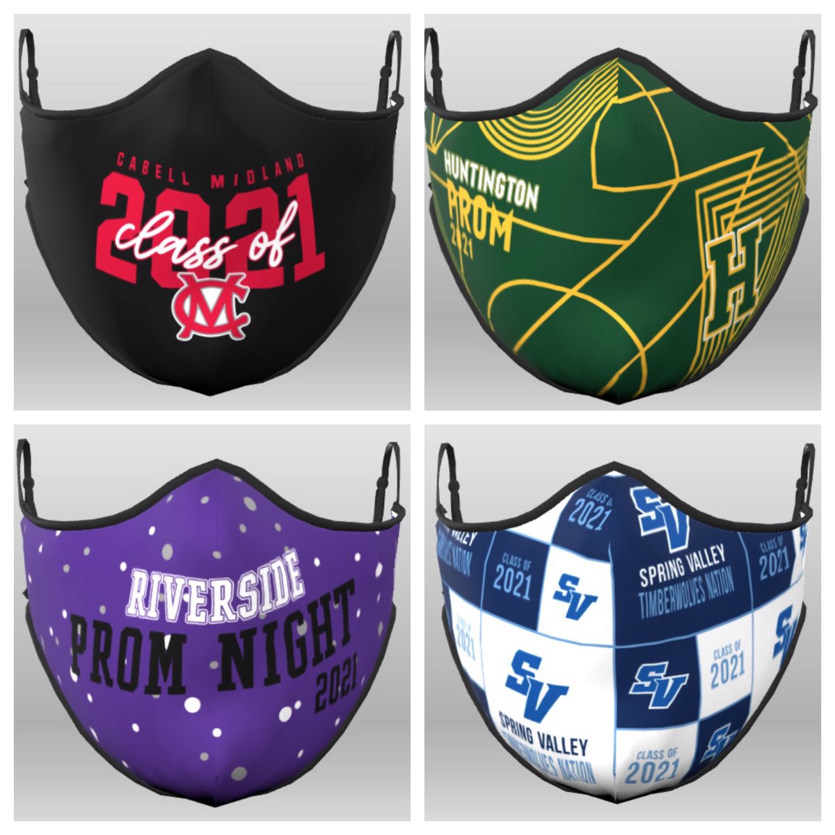 Please let us know if you would like a mock up and an official quote for our custom graduation and/or prom over the ear masks. They can ship in SEVEN. DAYS!! Please message us ASAP!! #TheHeartOfTheGame